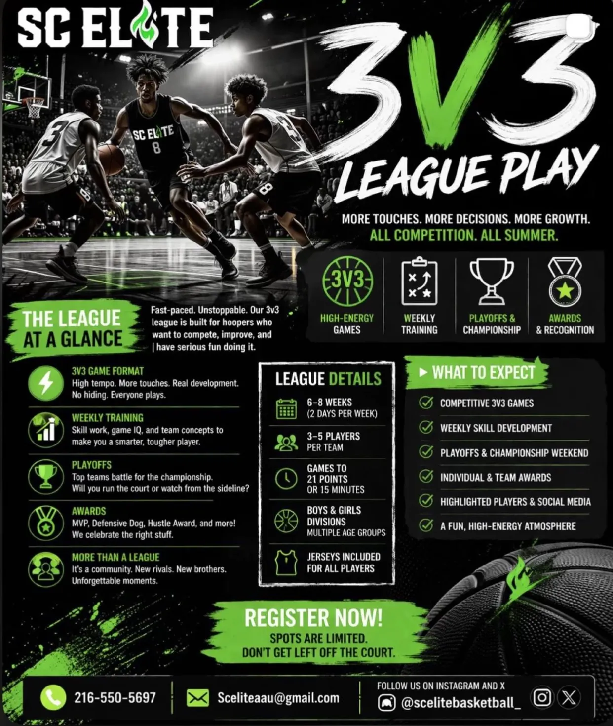 SC Elite 3v3, Register Now!!